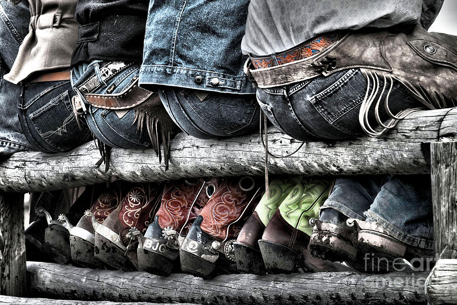 Cowboys Photograph - Boots and Butts by Heather Swan