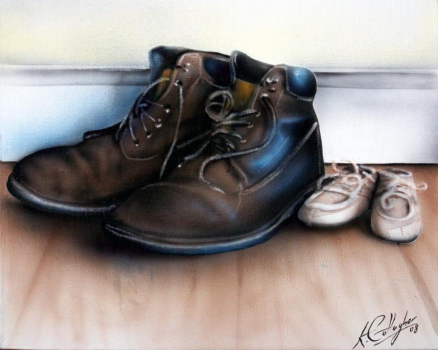 Boot Painting - Boots and Shoes by Kevin Gallagher