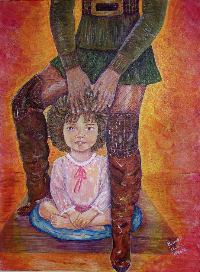 Boots Painting by Brenda Dulan Moore
