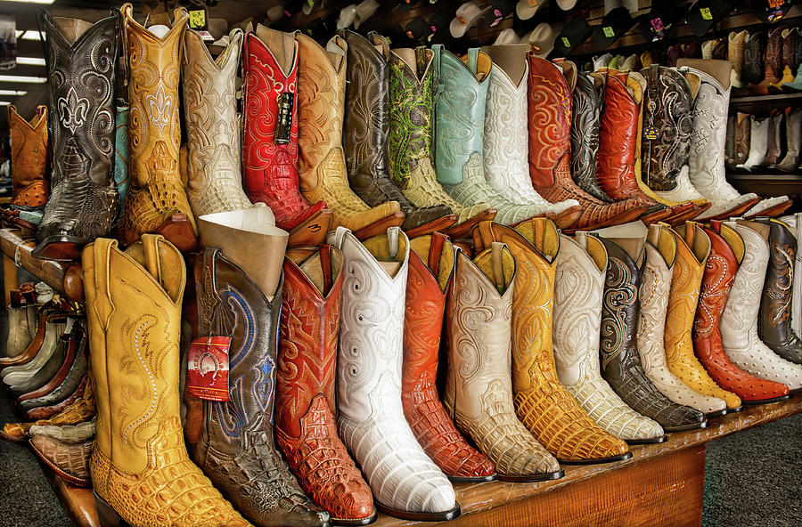 Boots in Every Color Photograph by Brenda Bryant - Fine Art America
