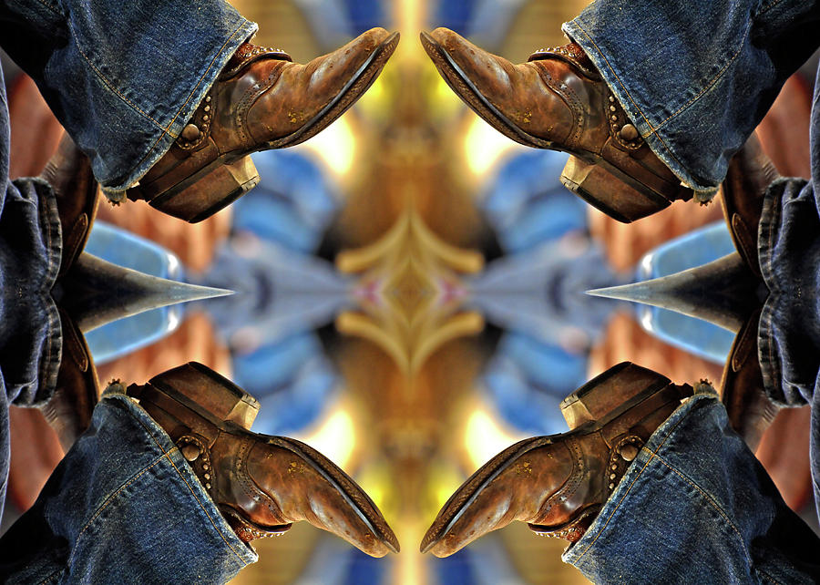 Boots Kaleidoscope Photograph by Joan Carroll