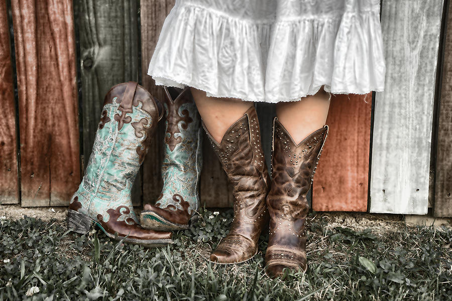 Boots x 2 Photograph by Sharon Popek