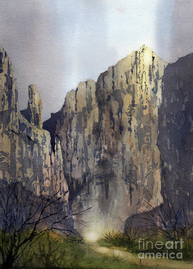 Big Bend Painting - Boquillas Glow by Tim Oliver