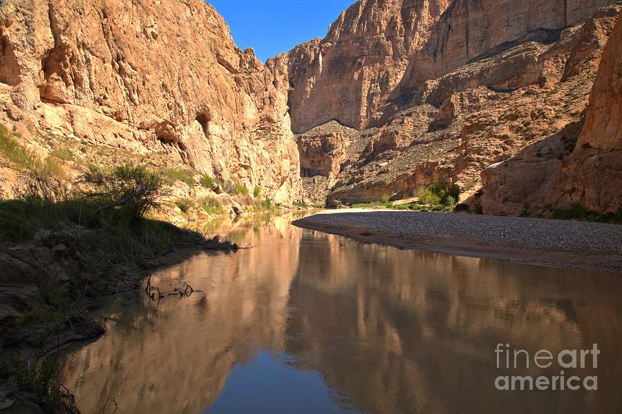 Boquillas Reflections In The Rio Photograph by Adam Jewell