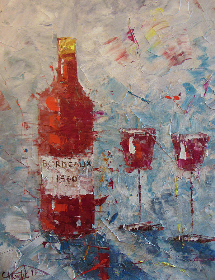 Bordeaux 1960 Painting by Frederic Payet
