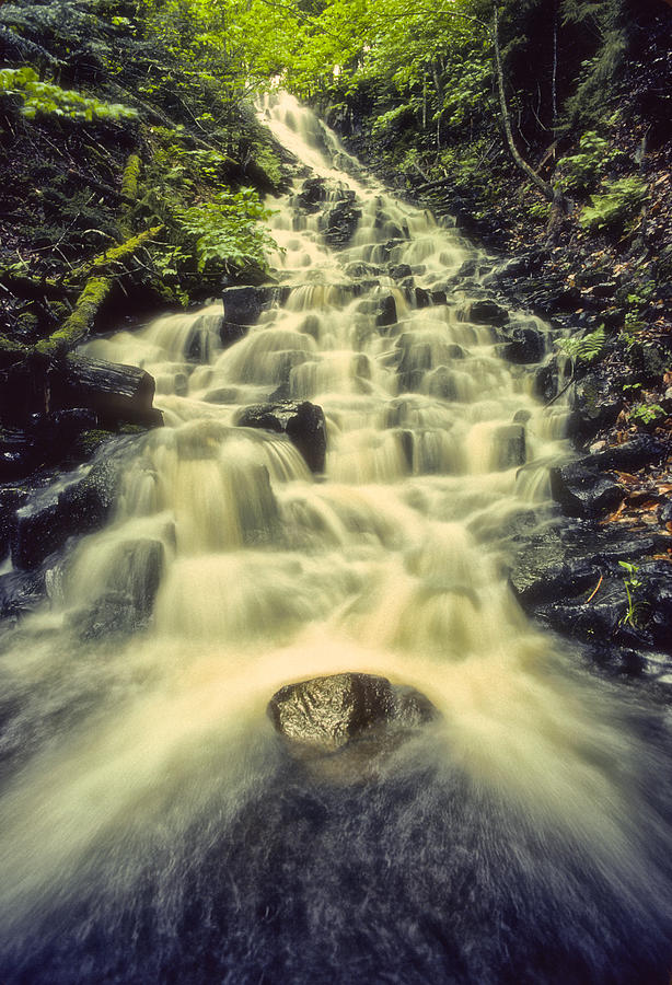 Borden Brook Falls In Spring Photograph by Irwin Barrett