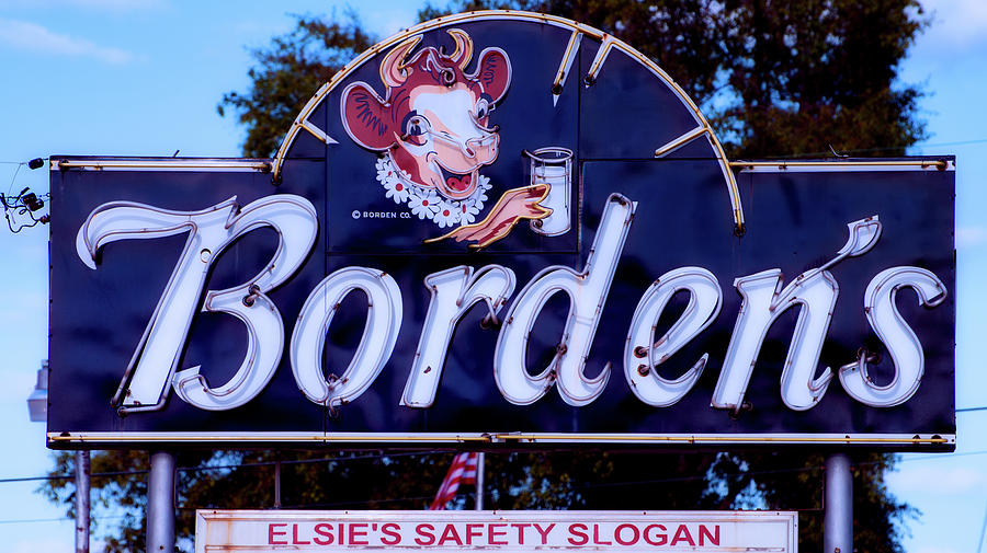 Bordens Dairy Sign Photograph by Mountain Dreams