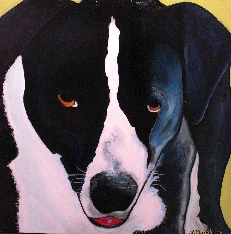 Dog Painting - Border Collie- Sasha by Laura  Grisham