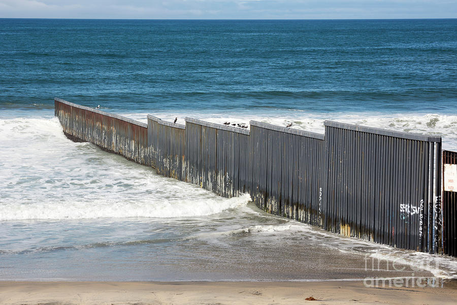 Border Fence Photograph by Jim West
