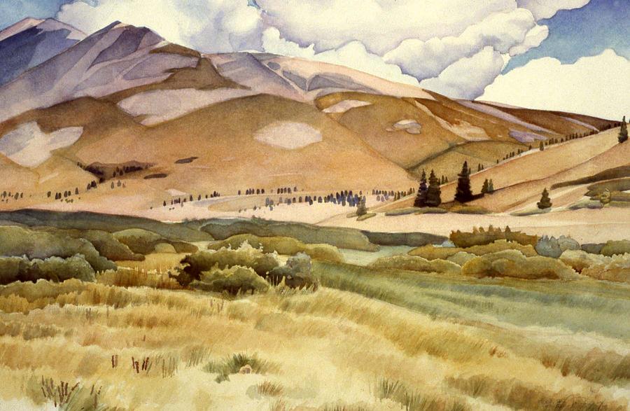 Mountain Painting - Boreas Pass CO by Greg Marquez