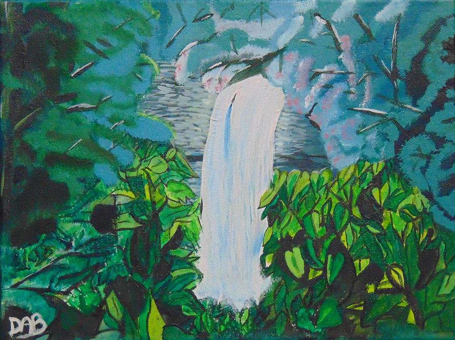 Borers Falls Painting by David Bigelow