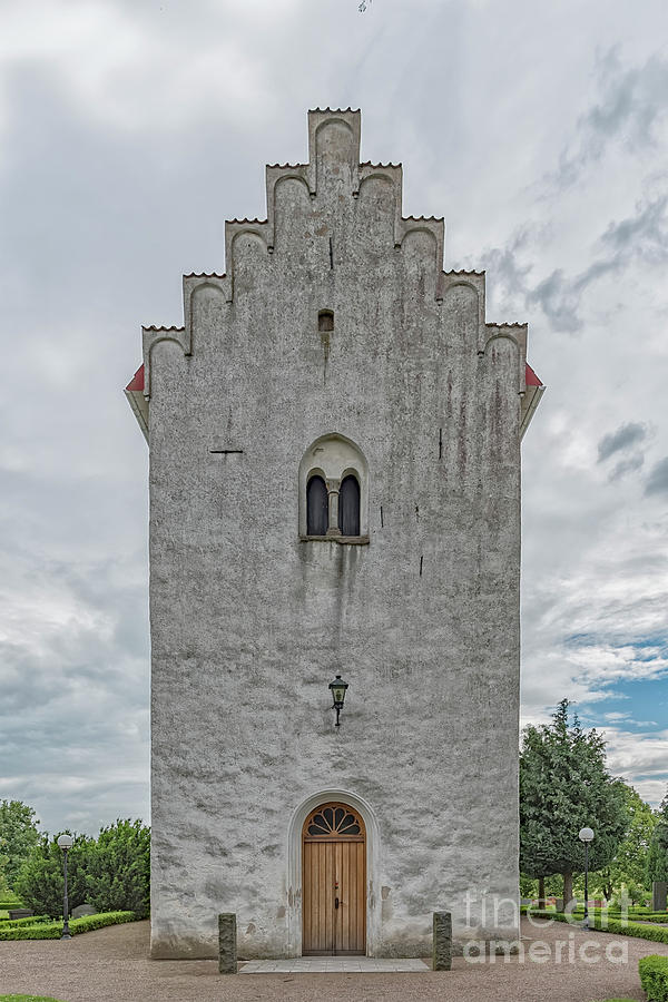 Borgeby White Church Photograph by Antony McAulay
