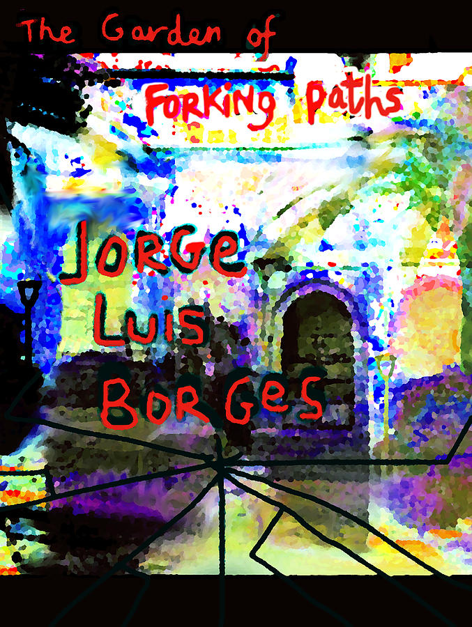 Borges Poster Garden Of Forking Paths Mixed Media