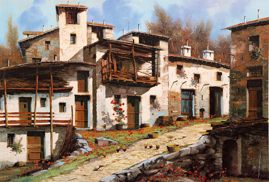 Borgo Di Montagna Painting