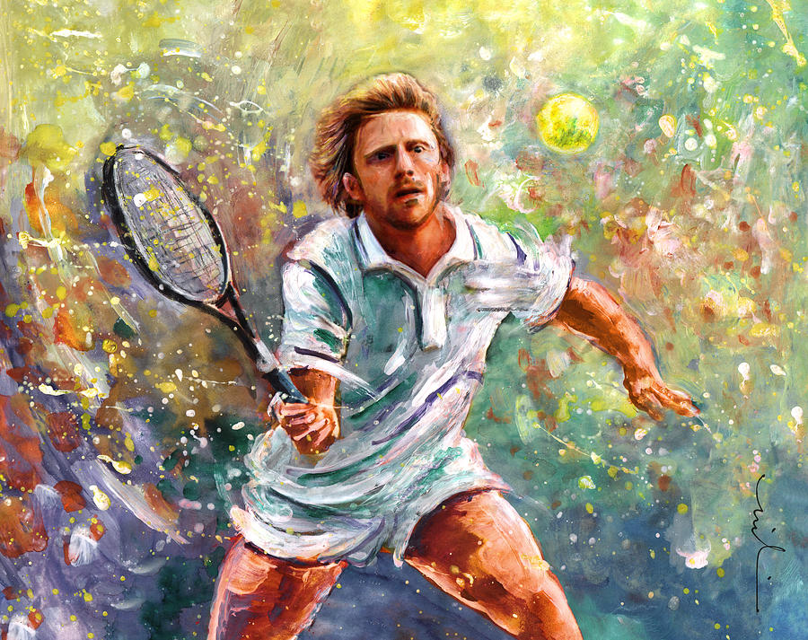 Boris Becker Painting by Miki De Goodaboom