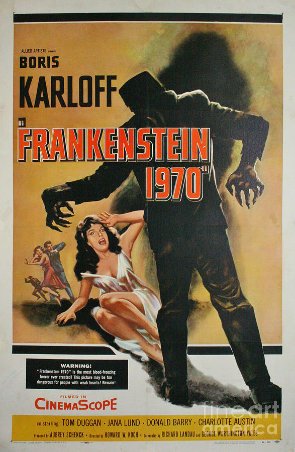 Boris Karloff Frankenstein 1970 Photograph by Vintage Collectables