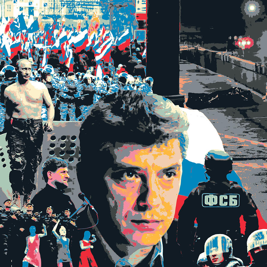 Politician Mixed Media - Boris Nemtsov by Shay Culligan