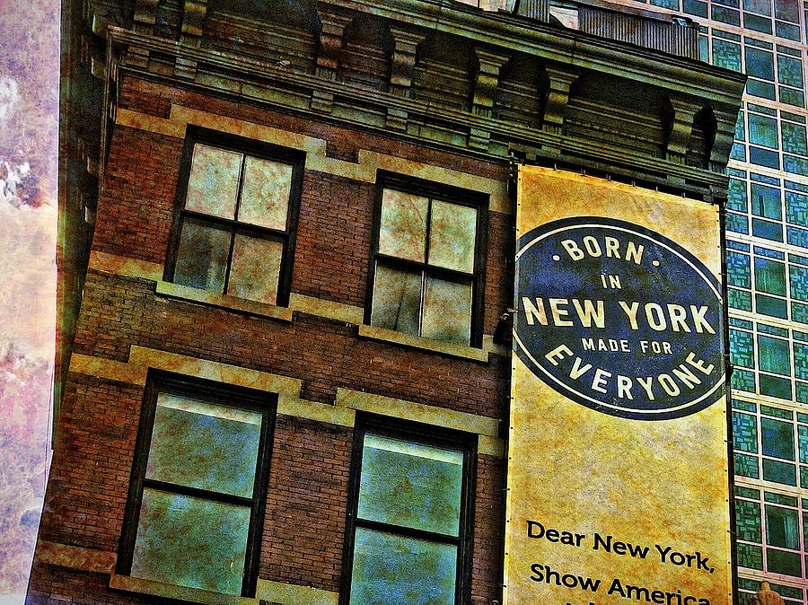 Born in New York Photograph by Joan Reese