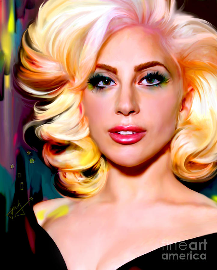 Born This Way, Lady Gaga Digital Art by Jaimy Mokos