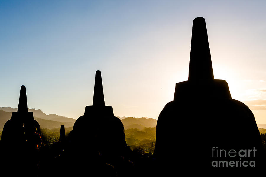 Borobudur Temple in Java Photograph by Didier Marti