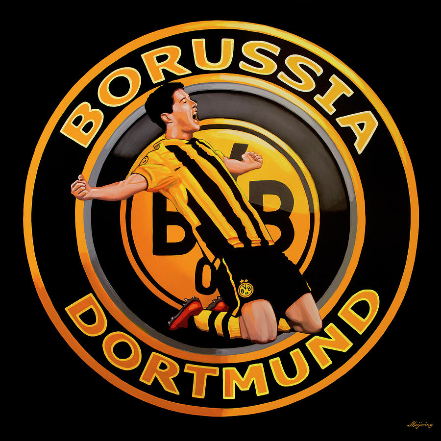 Sports Painting - Borussia Dortmund Painting by Paul Meijering