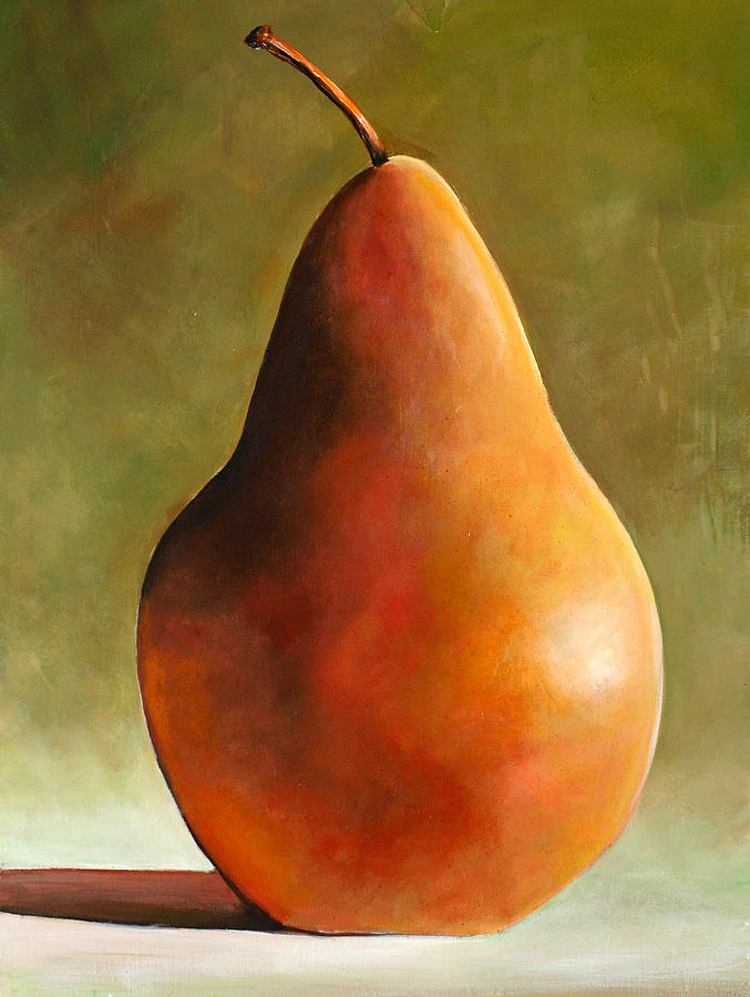 Pear Painting - Bosc Pear by Toni Grote