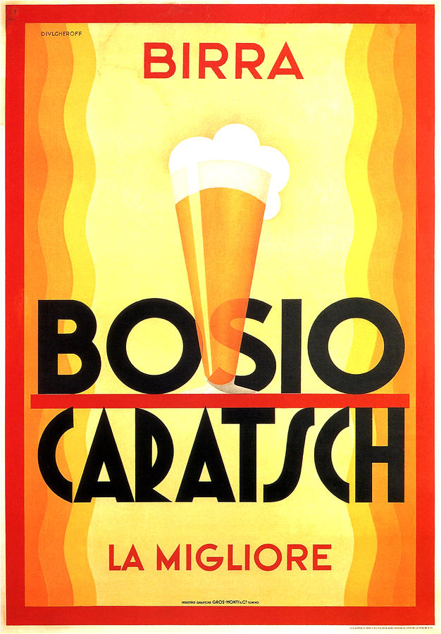 Bosio Caratsch - Vintage Beer Advertising Poster Mixed Media by Studio Grafiikka