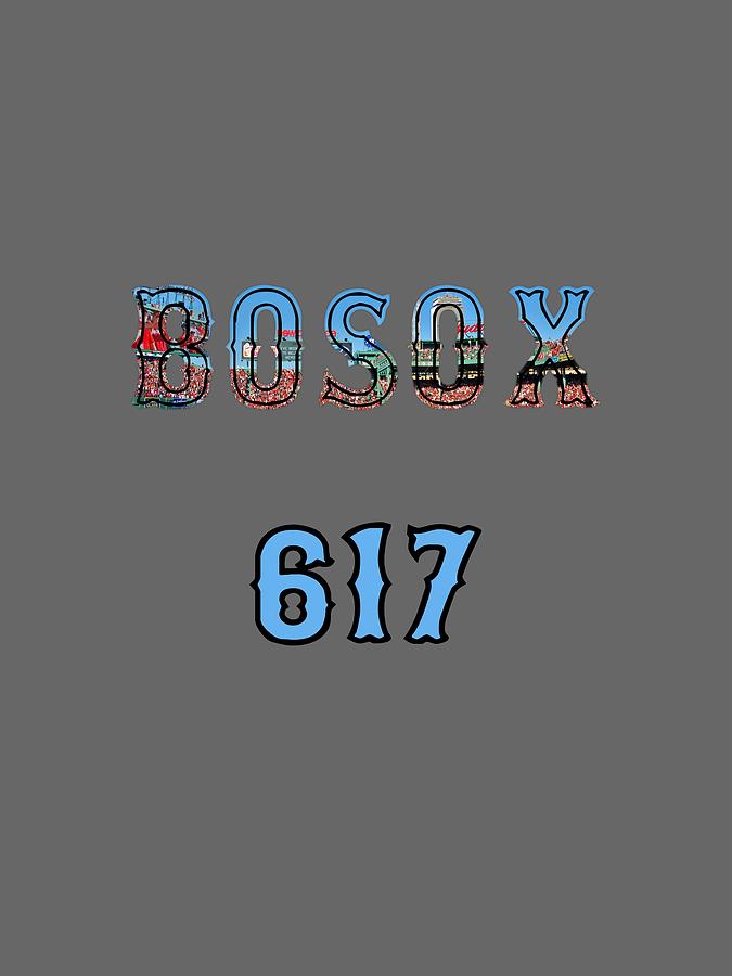 Boston 617 Logo Digital Art by Joann Vitali