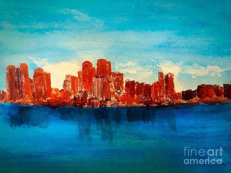 Boston Abstract Painting by Anne Sands