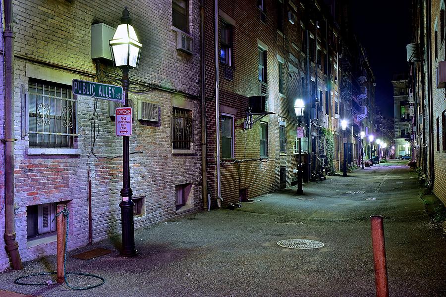 Boston Alleyway Photograph by Frozen in Time Fine Art Photography
