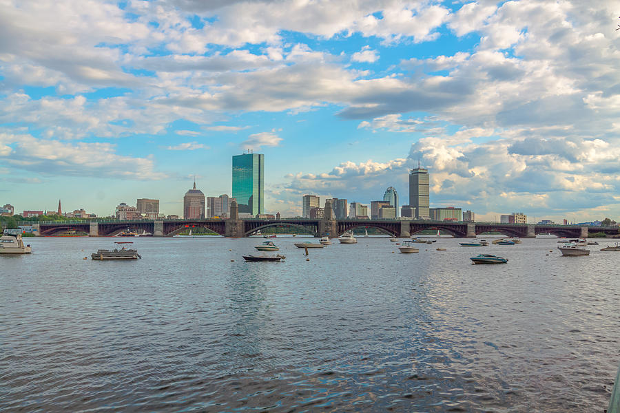 Boston and Clouds Photograph by Brian MacLean