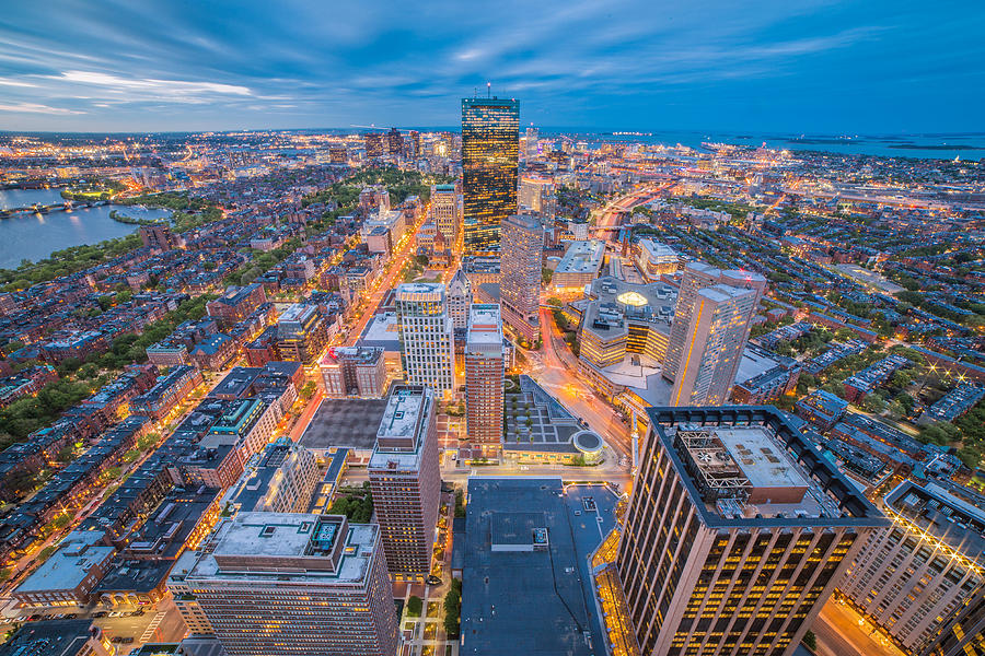 Boston at Dusk Photograph by Ryan McKee - Fine Art America