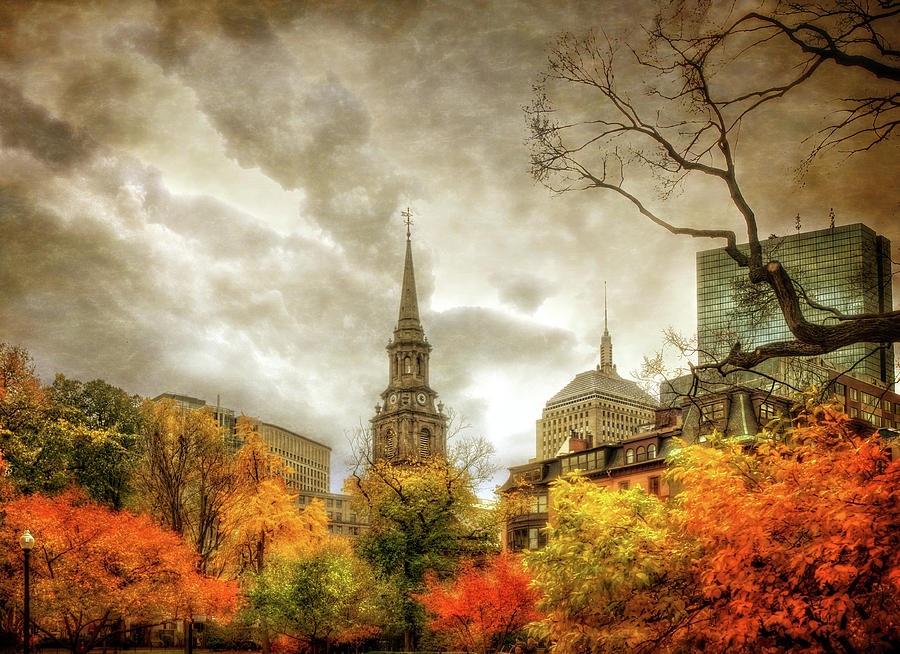 Boston Autumn Splendor Photograph by Joann Vitali