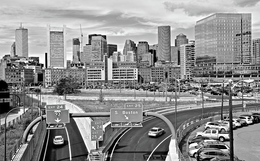 Boston Black and White 2016 Photograph by Frozen in Time Fine Art Photography