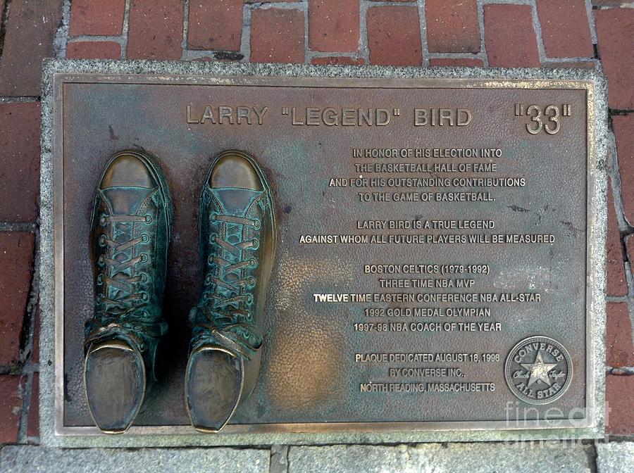 Larry Bird Photograph - Boston Celtics Larry Bird by Gina Sullivan