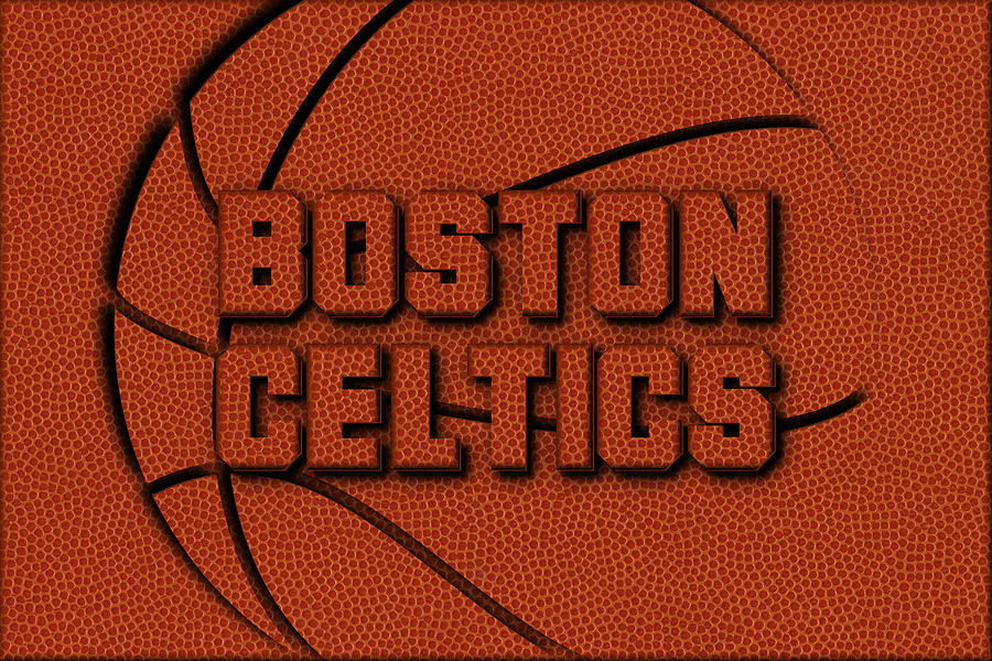 Celtics Photograph - Boston Celtics Leather Art by Joe Hamilton Celtics Photograph - Boston Celtics Leather Art by Joe Hamilton