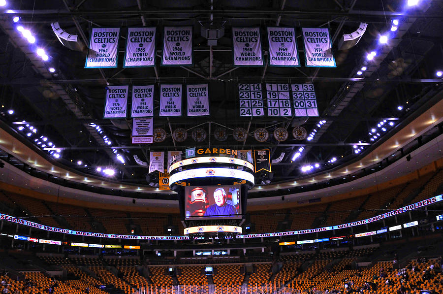 Boston Championship Banners Photograph by Mike Martin