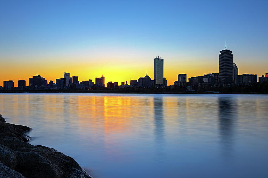 Boston Charles River Sunrise Photograph by Juergen Roth