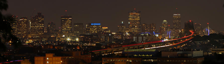 Boston City Panoramic Photograph by Juergen Roth