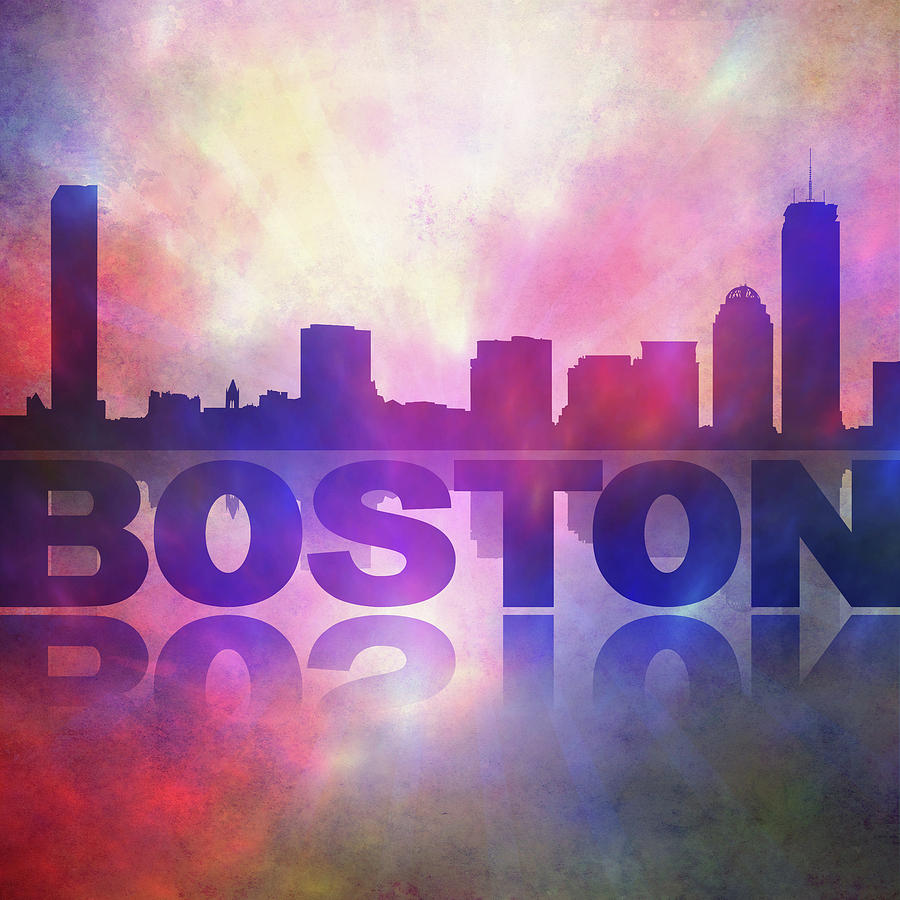 Boston City skyline Digital Art by Lilia D