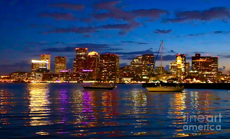 Boston Cityscape Reflections Photograph by Beth Myer Photography