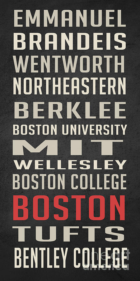 Boston University Digital Art - Boston Collegetown by Edward Fielding