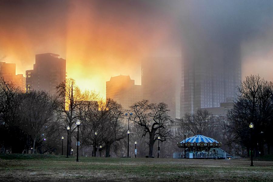Boston Common at Sunrise Photograph by Scott Hufford