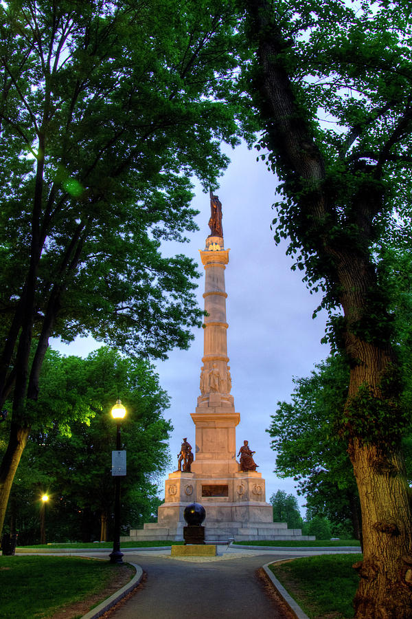 Boston Common Soldiers And Sailors Monument Photograph by Joann Vitali