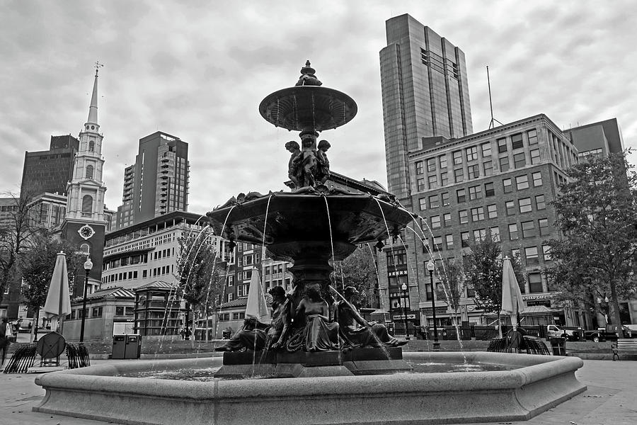 Boston Common Water Fountain Tremont Street Boston MA Photograph by Toby McGuire