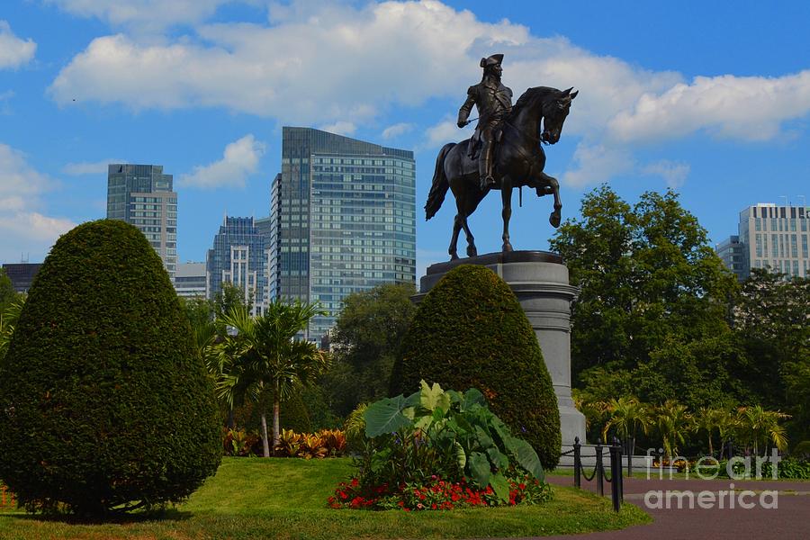 Boston Commons Statue Photograph by Tammie Miller