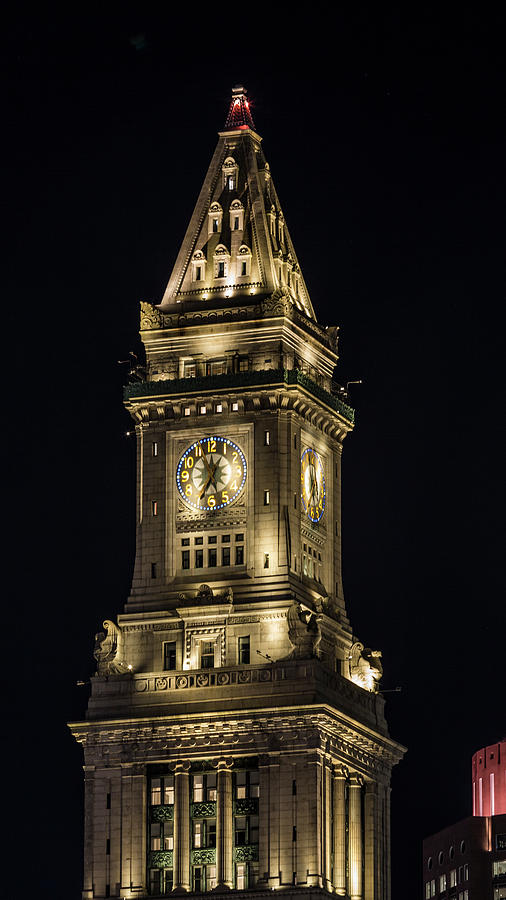 Boston Photograph - Boston Custom House Tower by Stephen Stookey