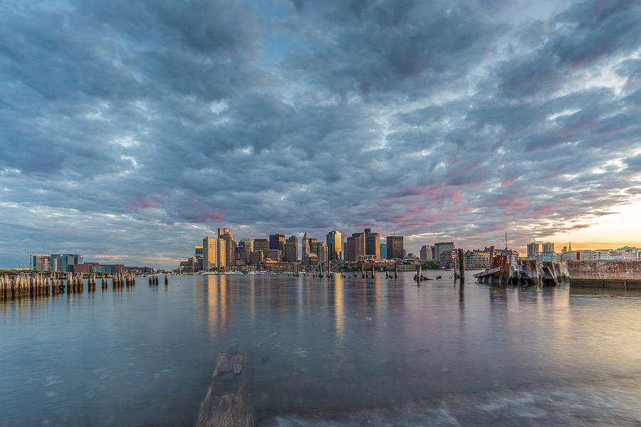 Boston Photograph - Boston from Carletons Whahrf by Bryan Xavier