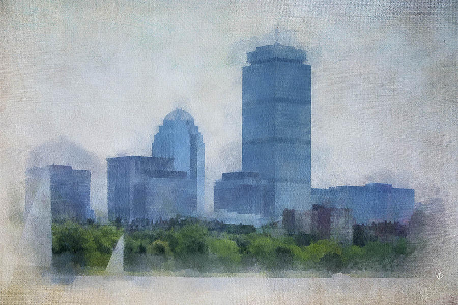 Boston from the Charles Digital Art by George Pennington