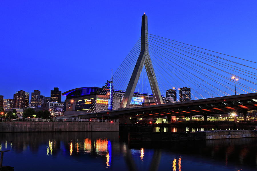 Boston Photograph - Boston Garden and Zakim Bridge by Rick Berk